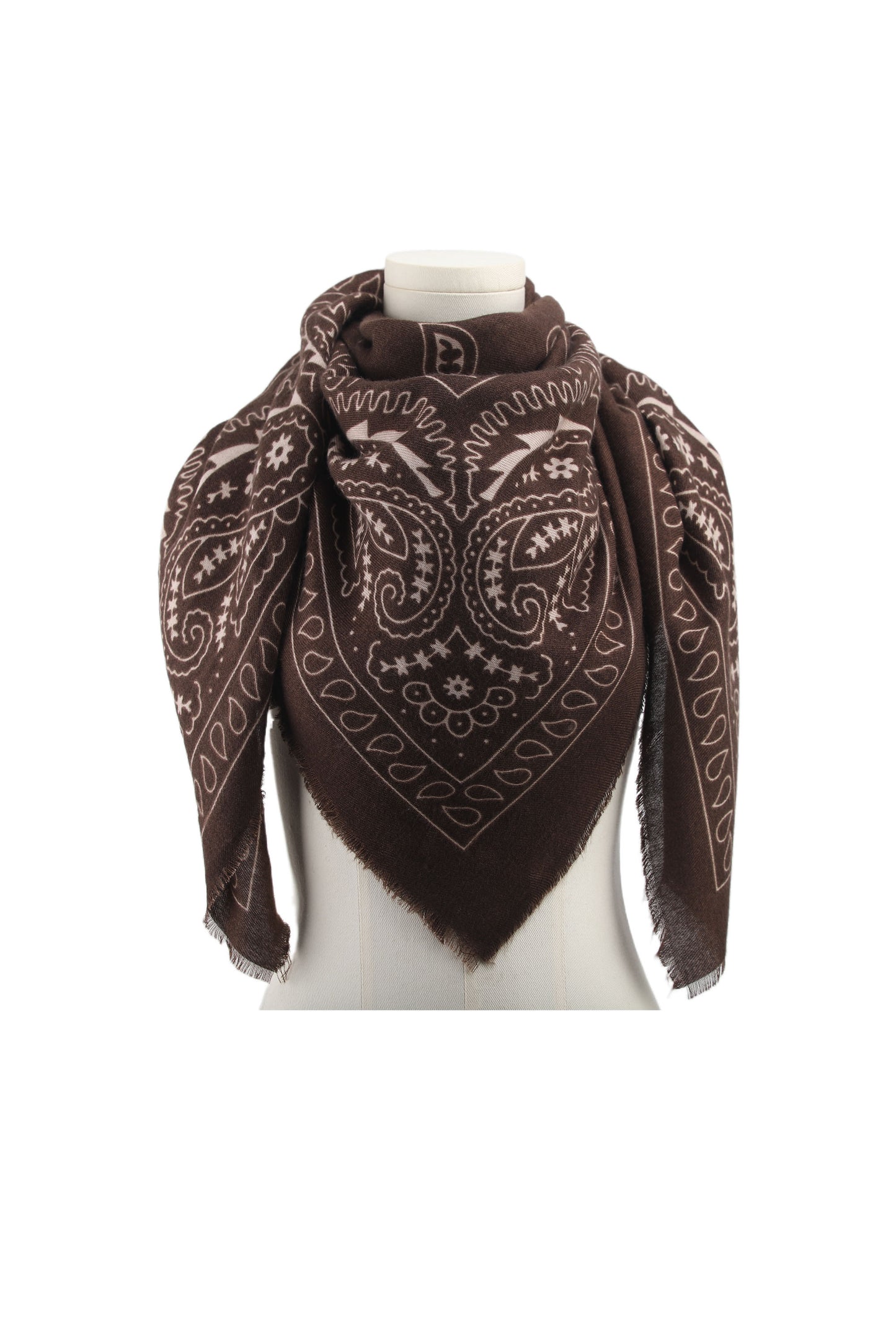 Chocolate brown scarf