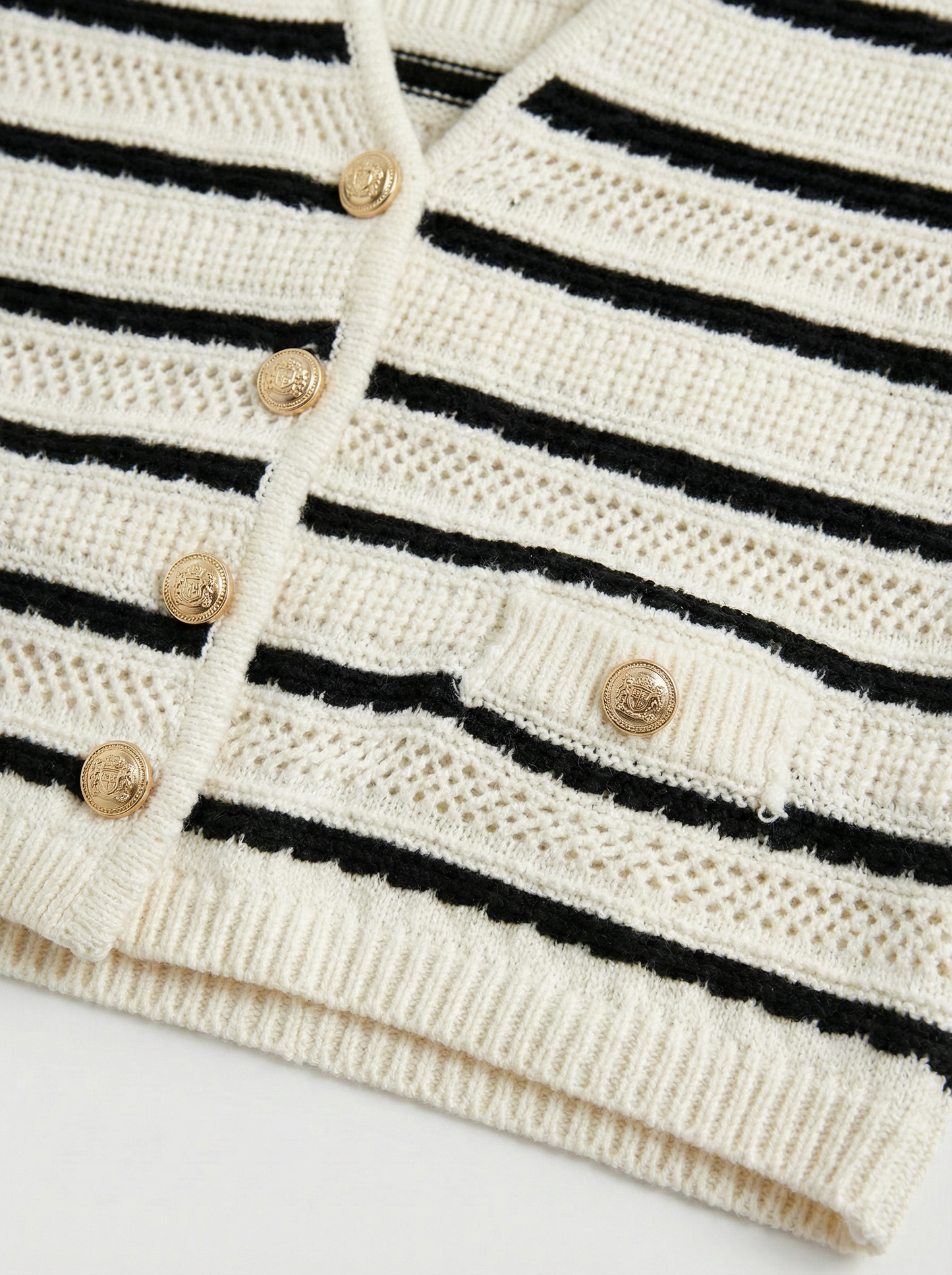 Felicity striped crochet top