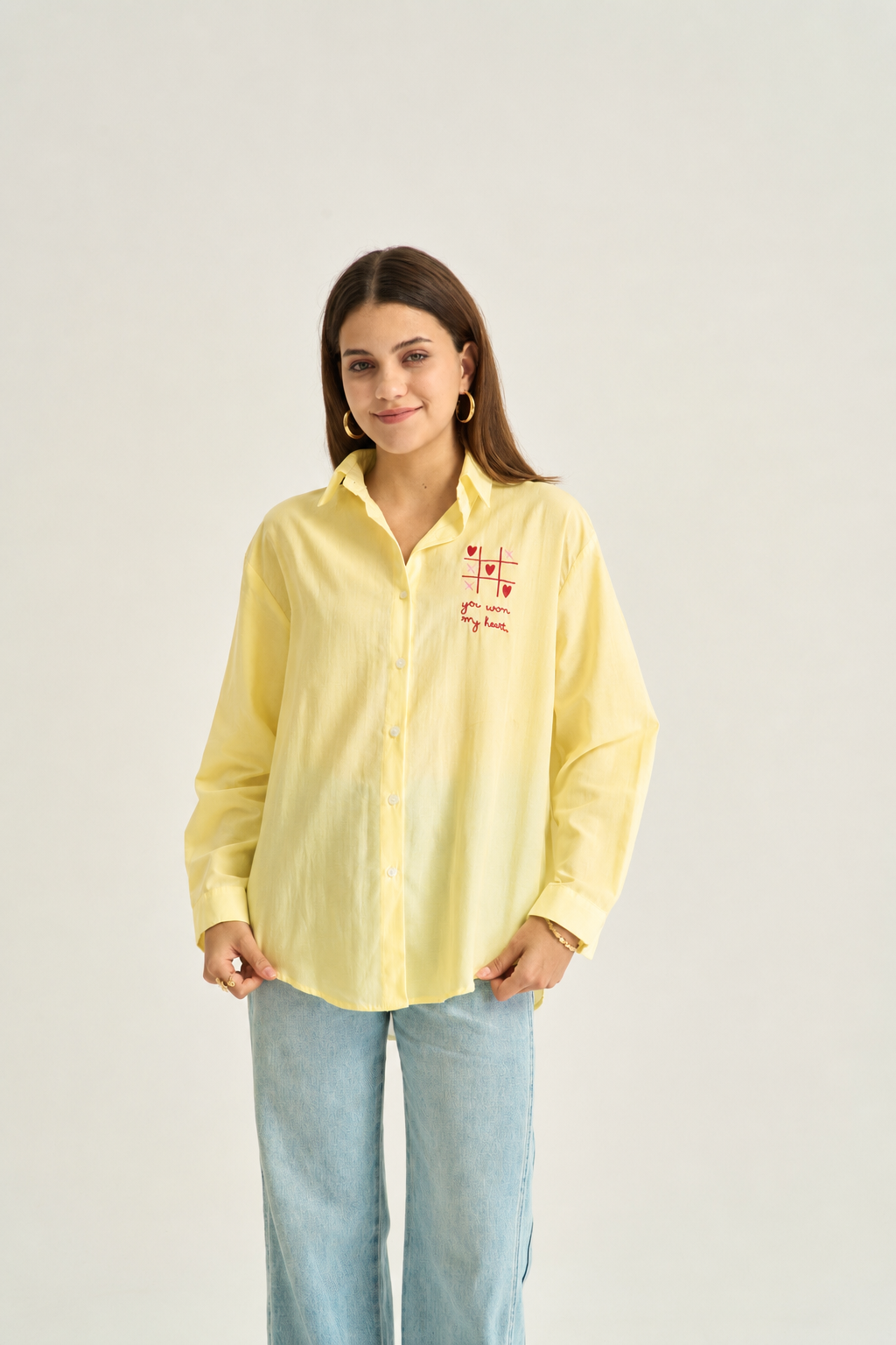 You won my heart yellow shirt