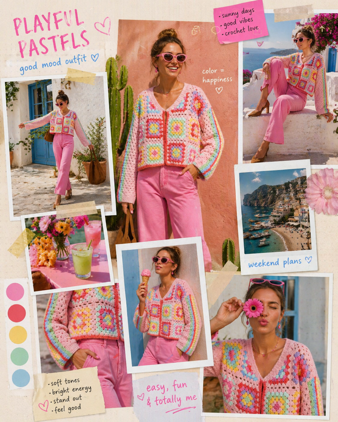 Odette candy pink balloon barrel jeans