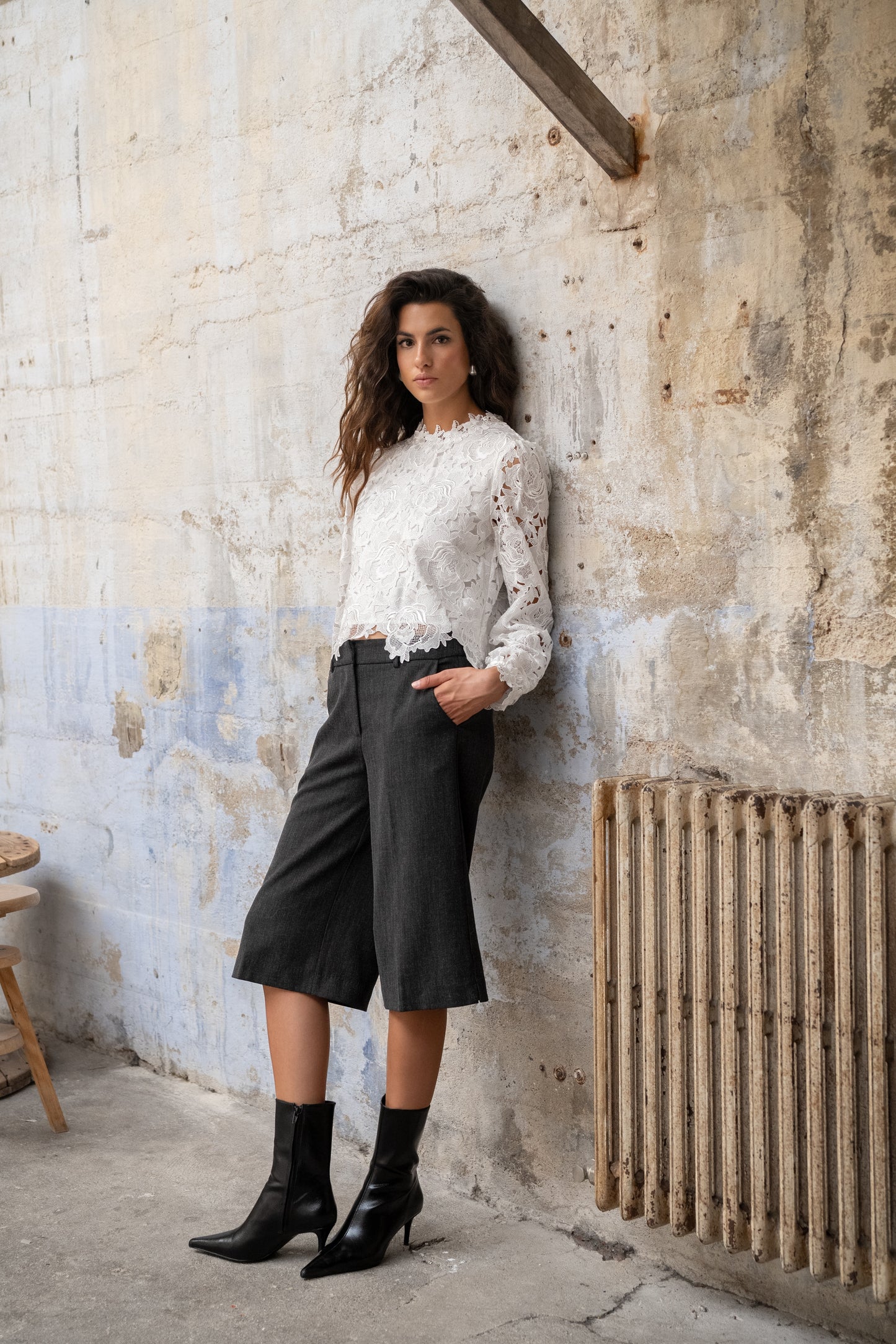 Millie lace long sleeve top