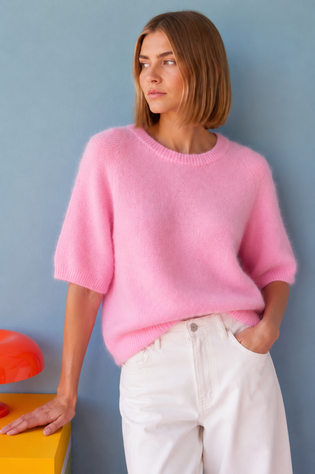 Willow alpaca baby pink jumper