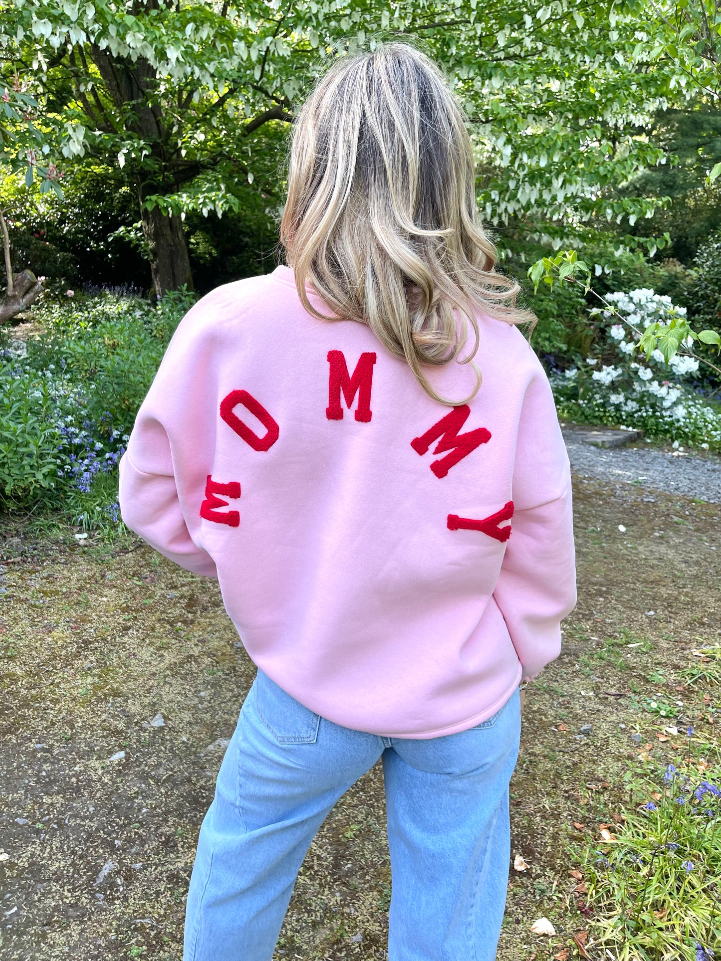 Mommy pink and red sweatshirt