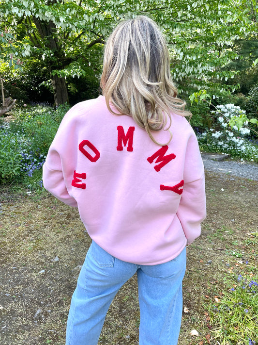 Mommy pink and red sweatshirt