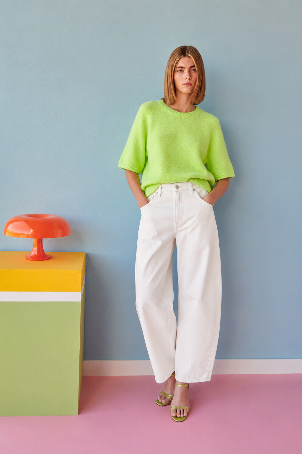Preorder Willow alpaca lime green jumper