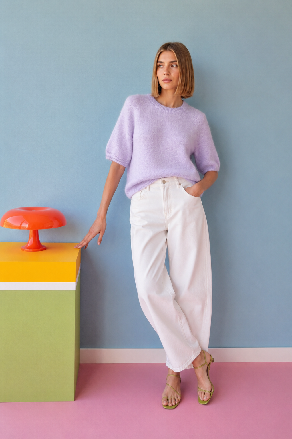 Willow alpaca lilac purple jumper