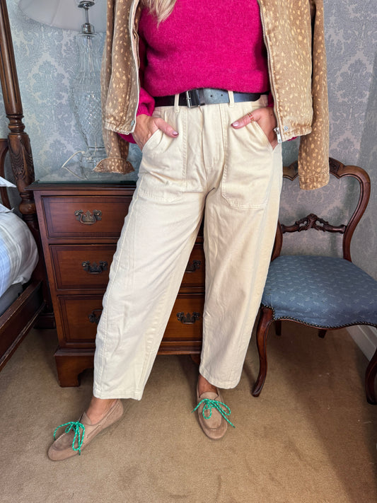 Heidi barrel leg jeans with belt