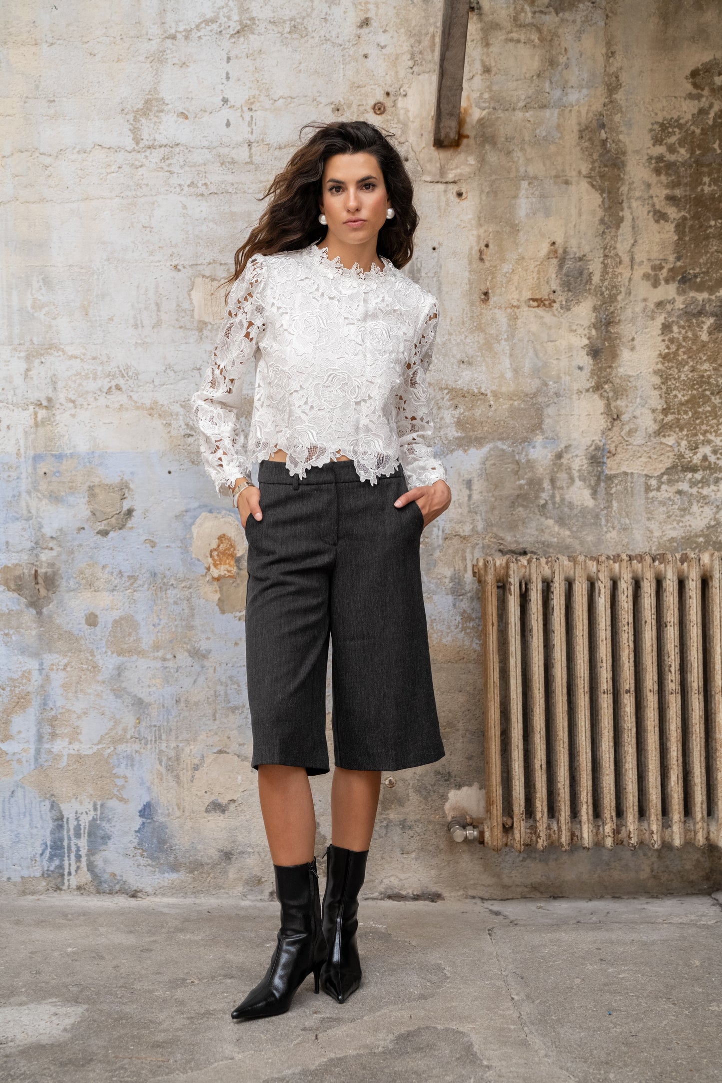 Millie lace long sleeve top