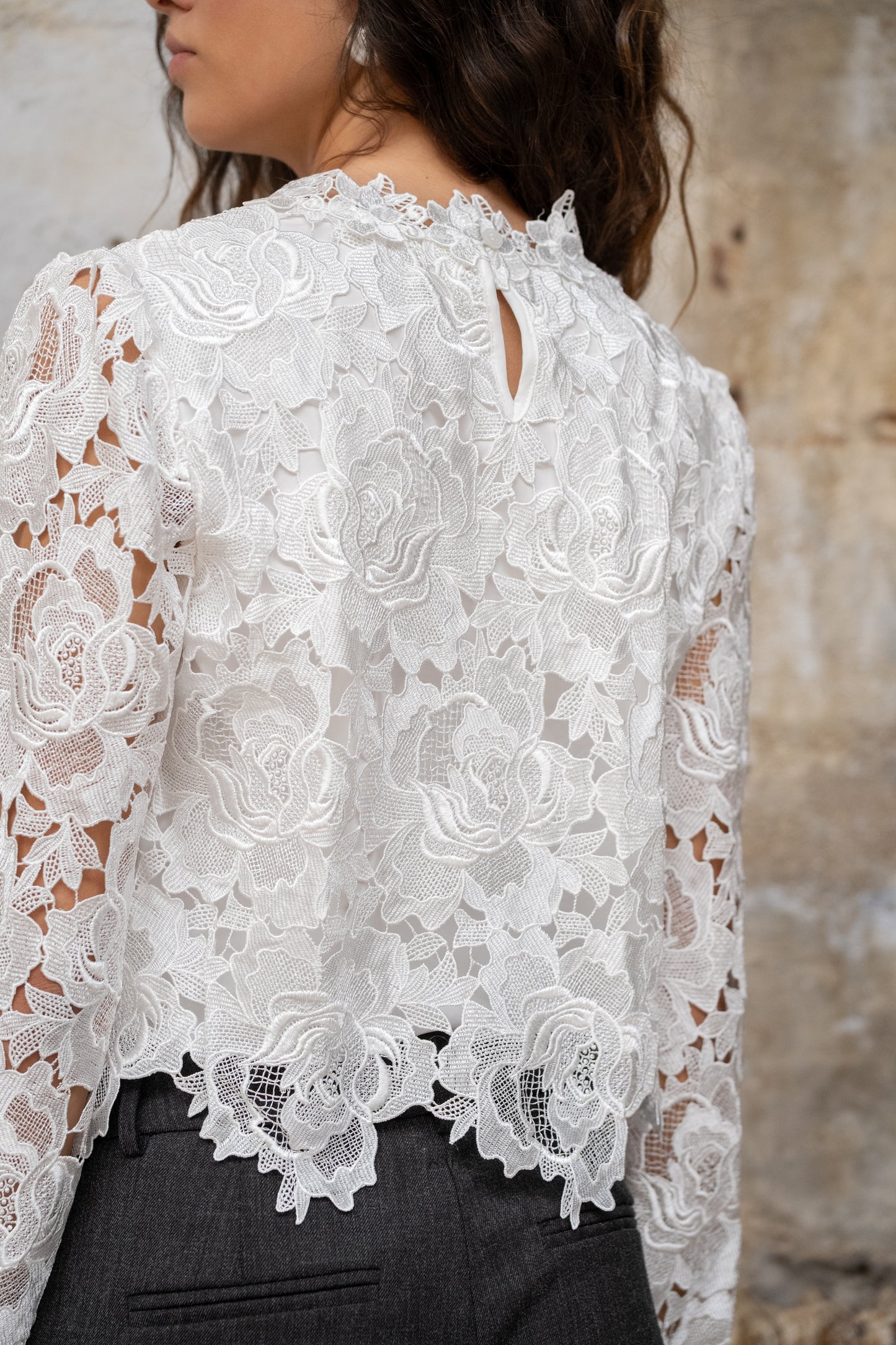 Millie lace long sleeve top