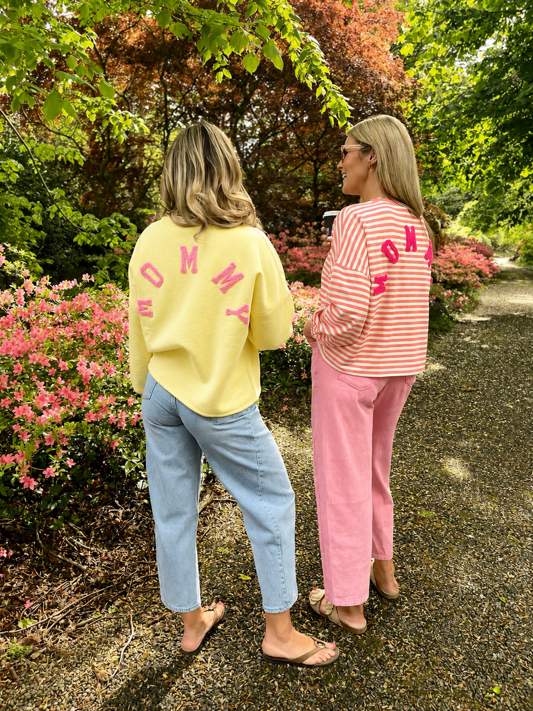 Mommy pink and yellow sweatshirt