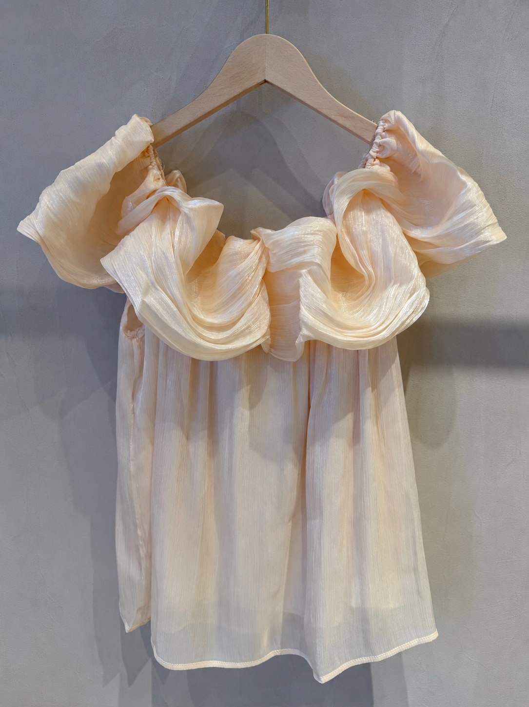 Tina cloud sleeve strapless top