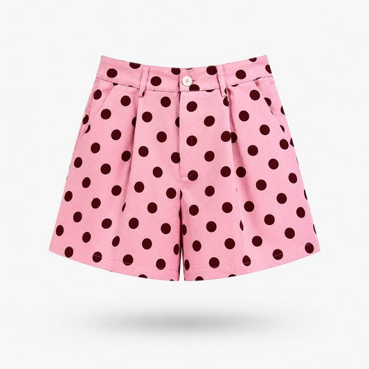 Kelly pink polka dot shorts