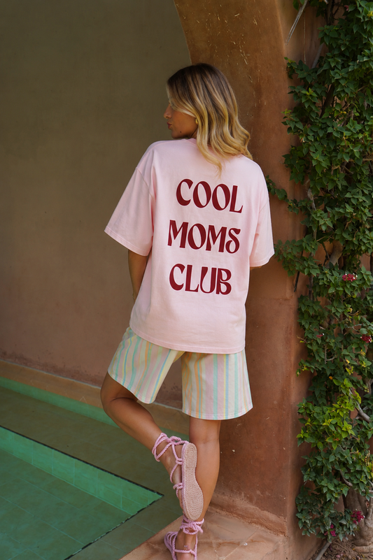Cool moms club pink tshirt