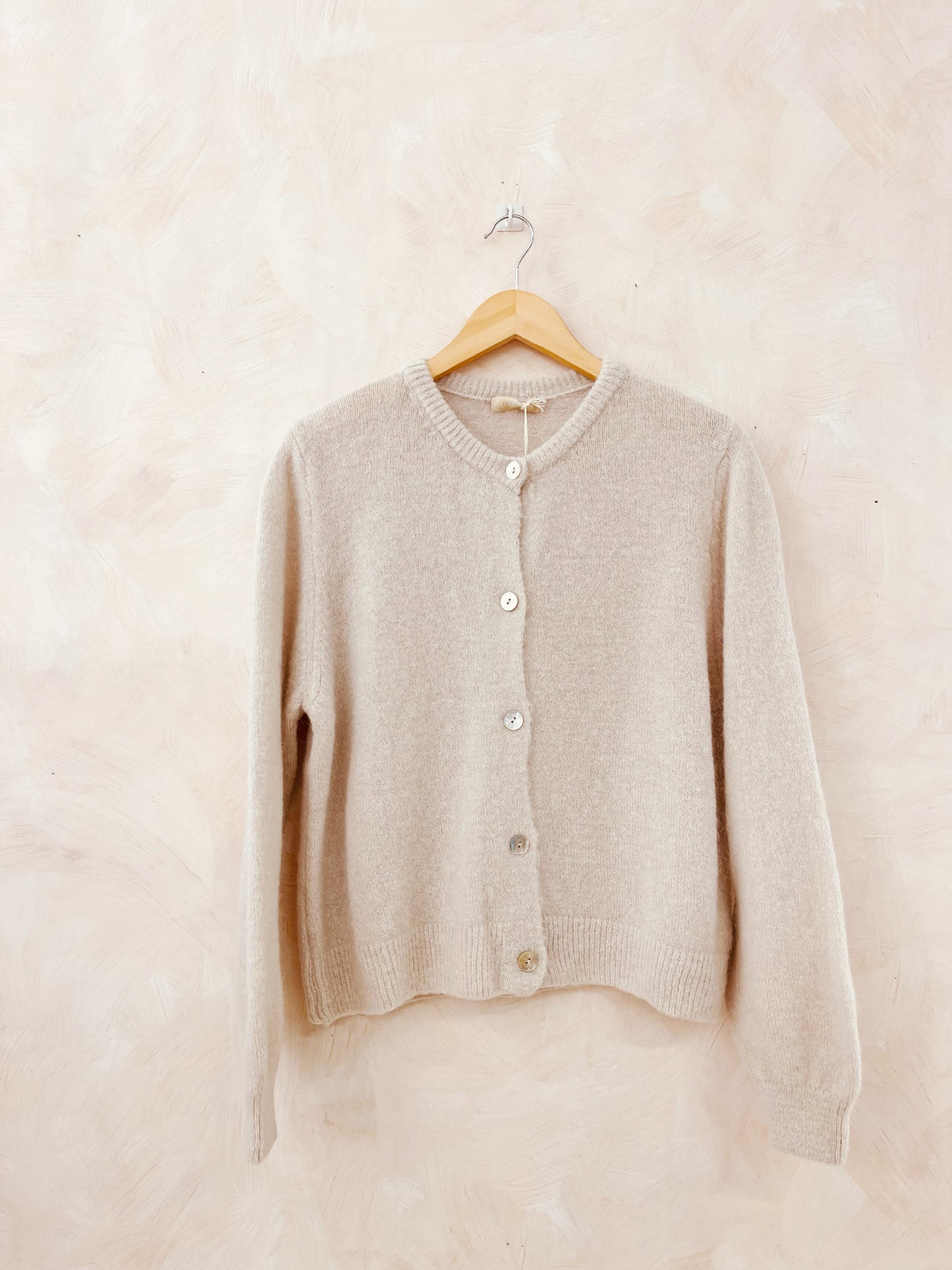 Isla beige 30% alpaca cardigan