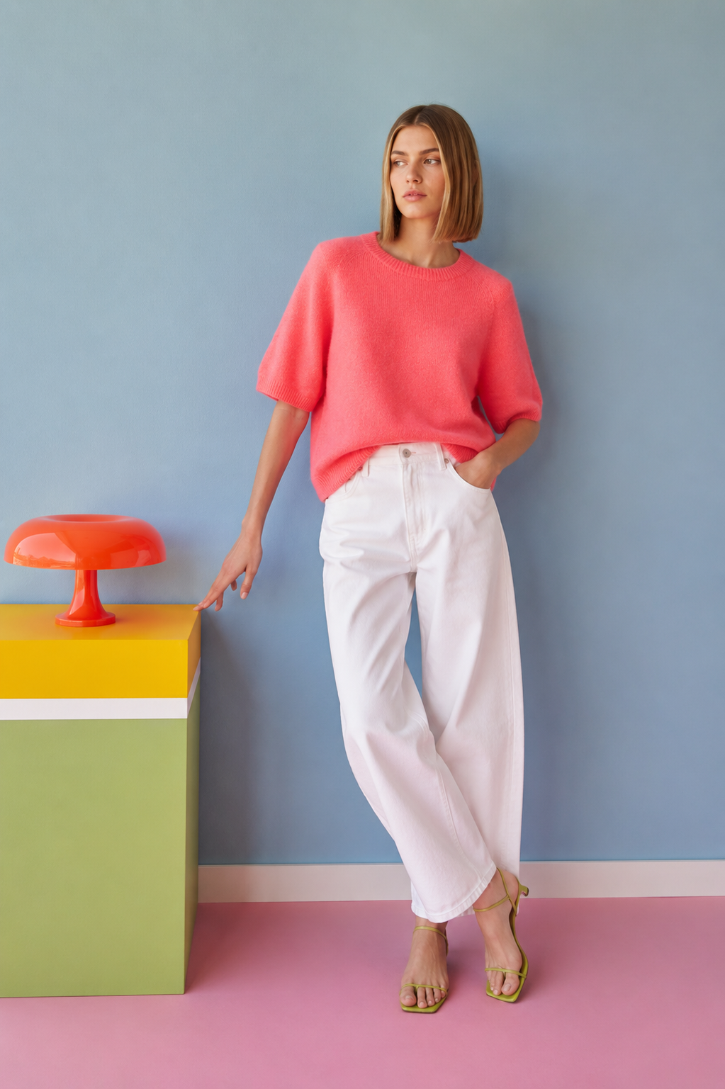 Willow alpaca coral jumper