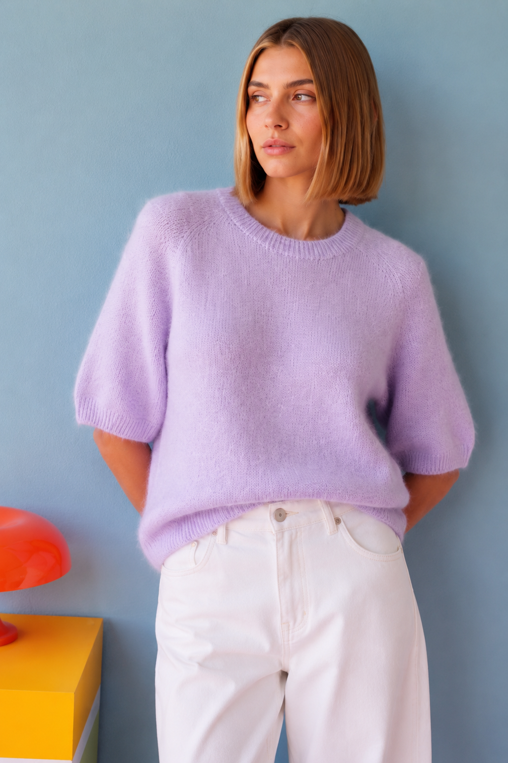 Willow alpaca lilac purple jumper