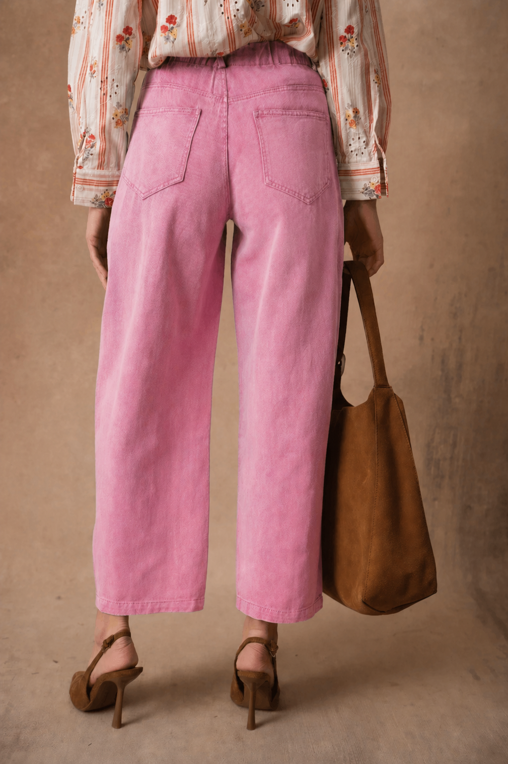 Odette candy pink balloon barrel jeans