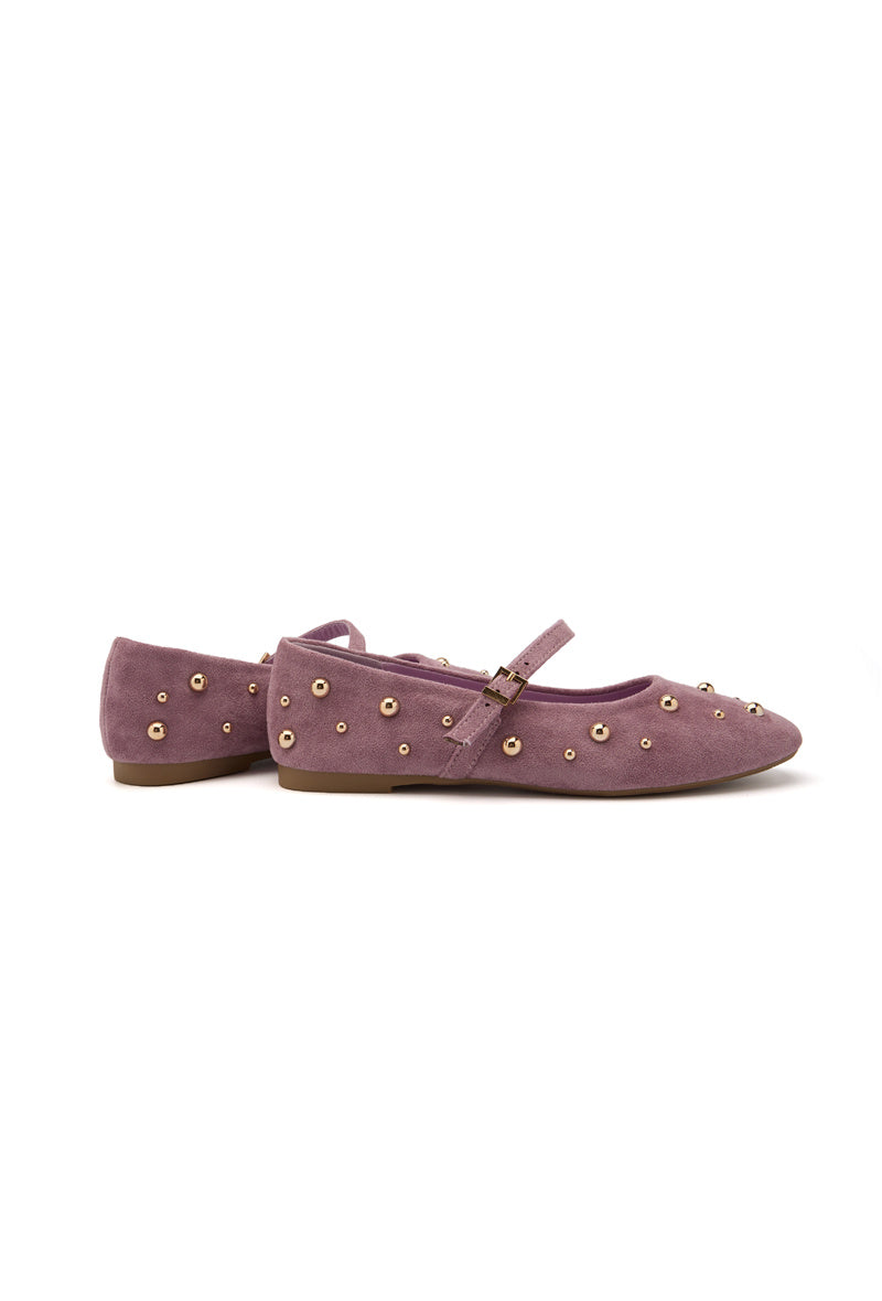 Ava lilac gold studded pumps