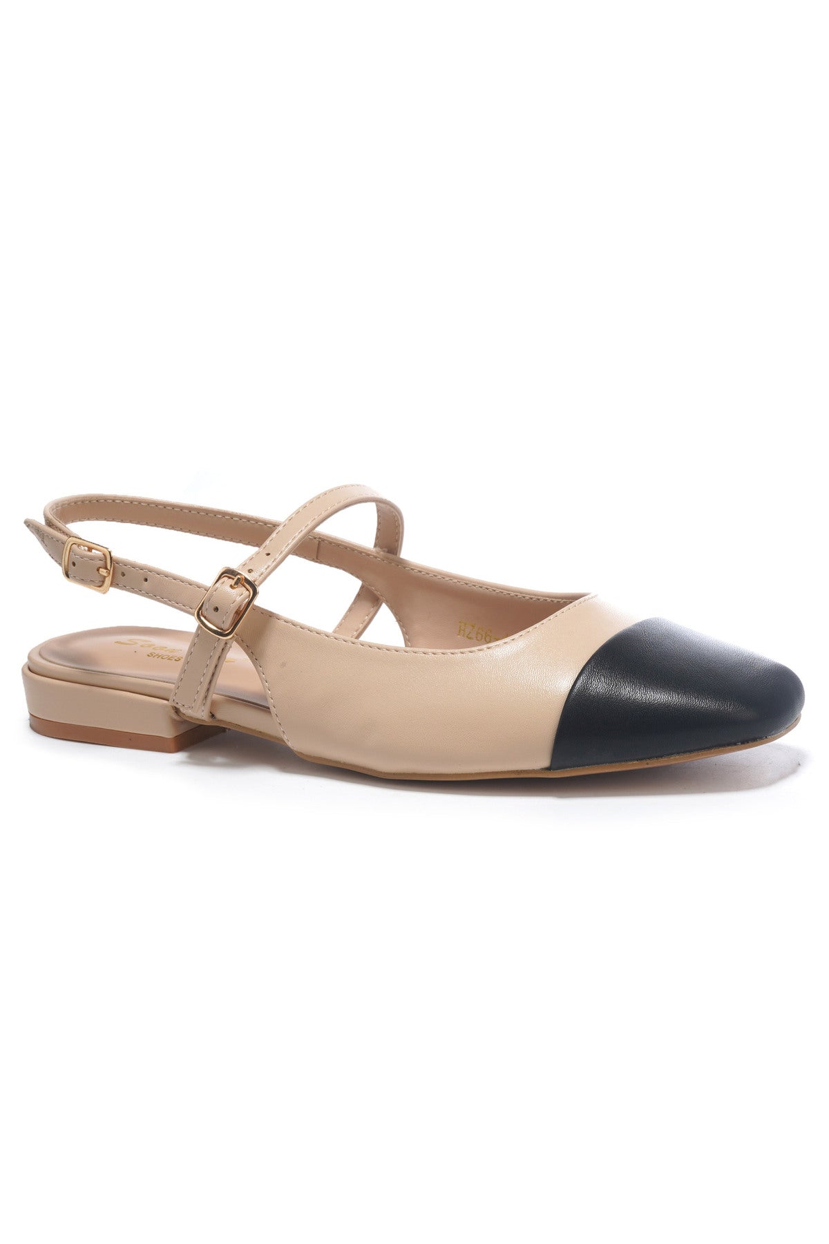 Mary Jane nude sling back shoes