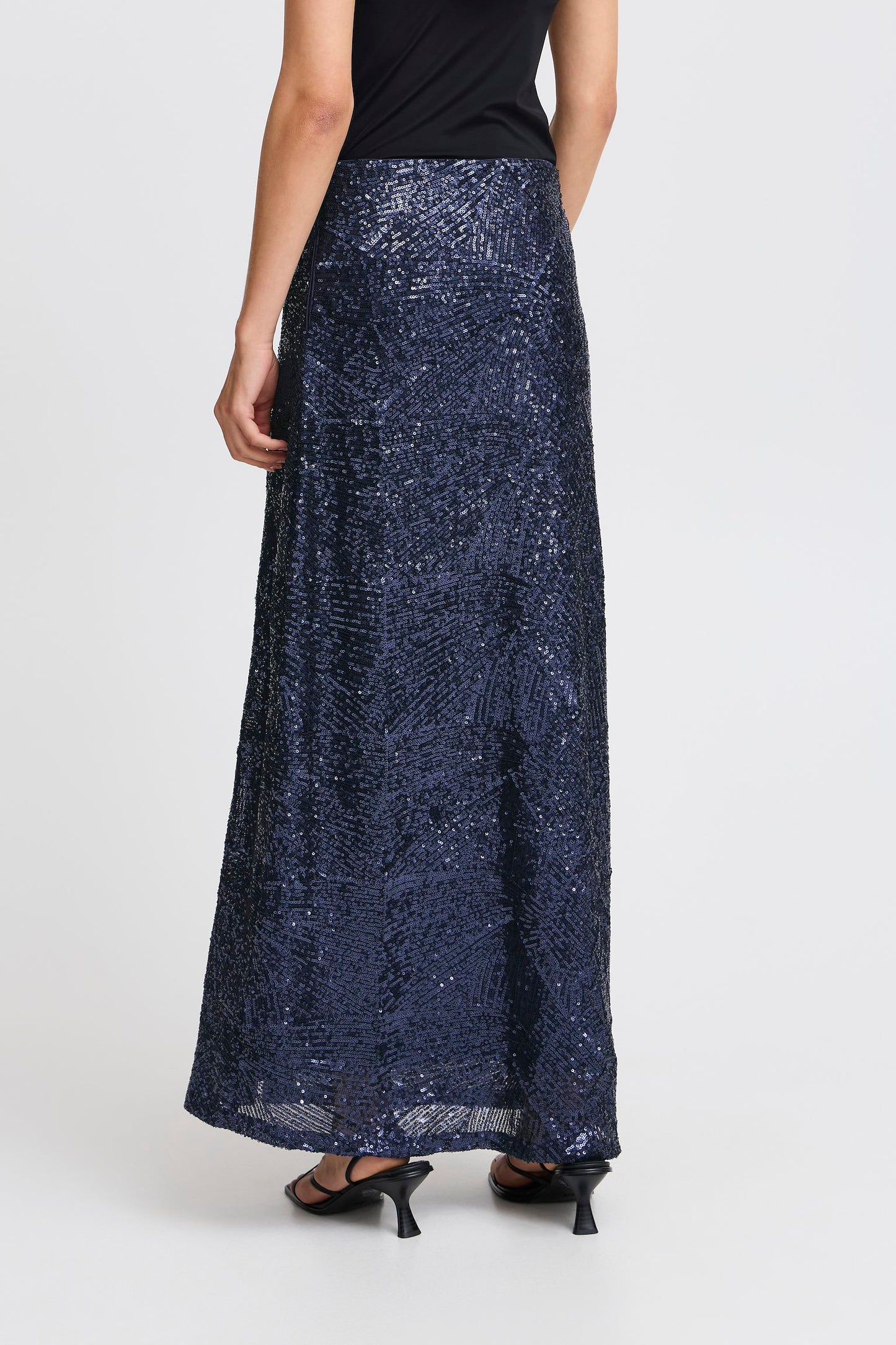 IHFAUCA Skirt Maritime Blue sequin skirt