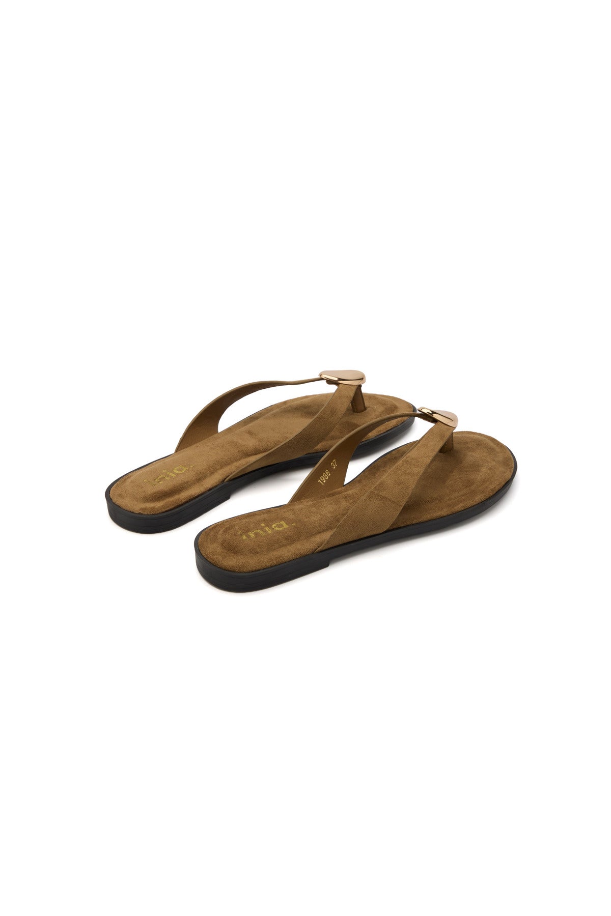 India thong flip flop gold buckle sandals