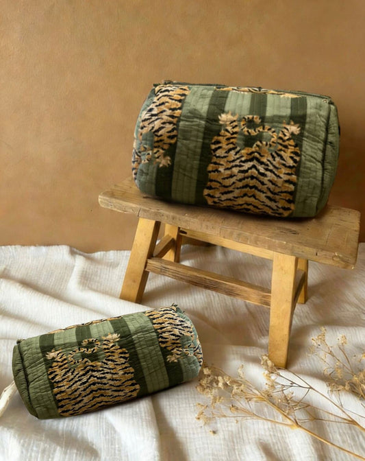 Tiger cotton washbag